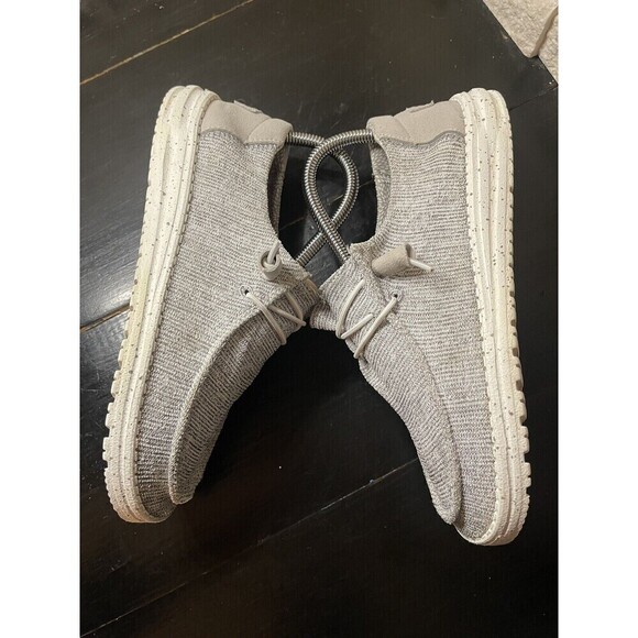 Hey Dude Wendy Sox Women's Shoes Size 8 Stone Gray Slip On Casual Loafers - Picture 5 of 9